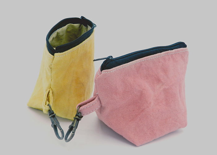 Variedades de monederos ecológicos de Pompetas moda orgánica